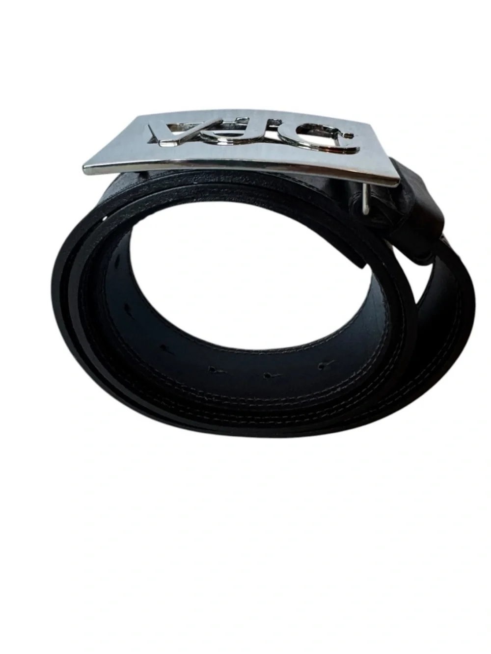 Versace Jeans Couture VJC Dark Brown Faux Leather Belt Size 95